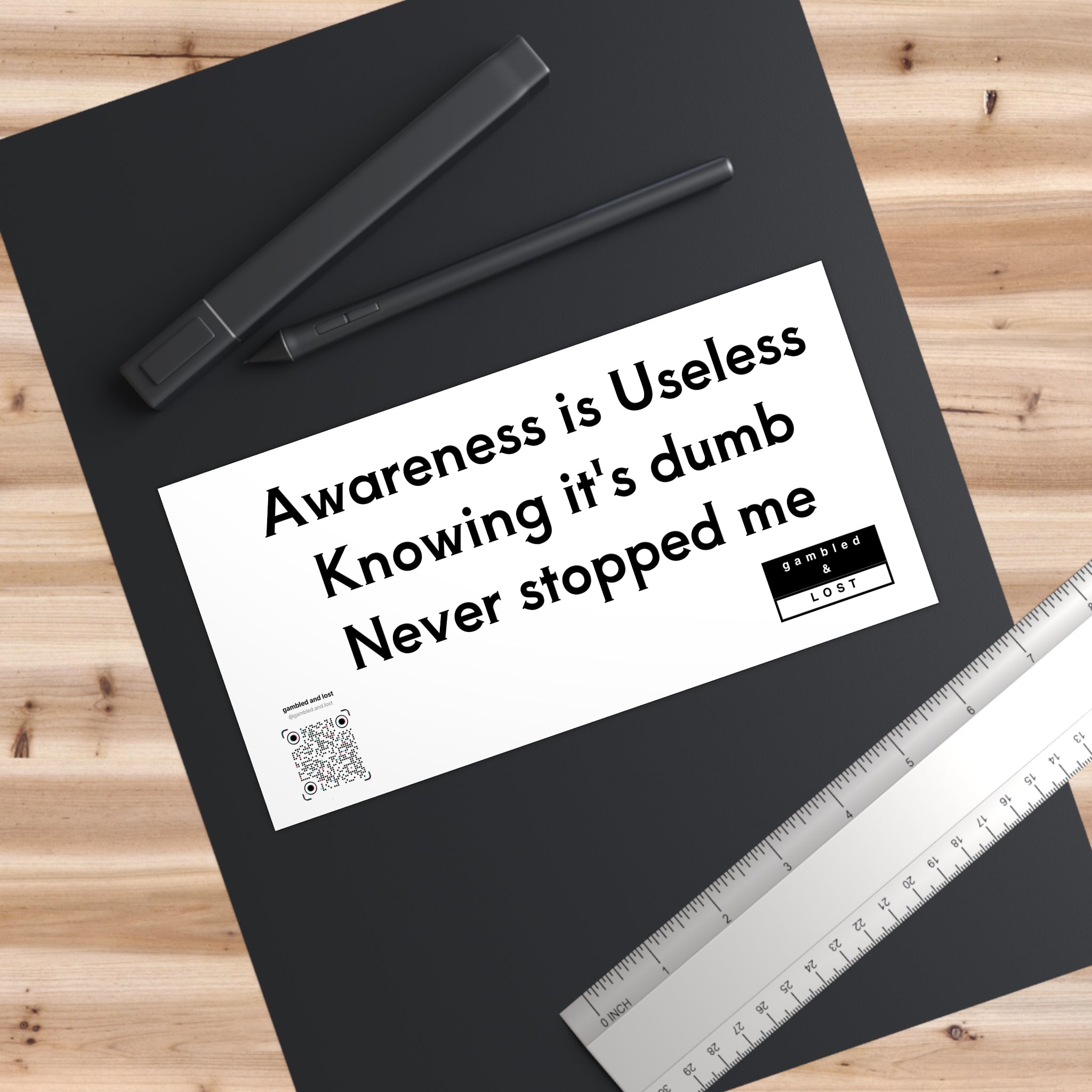 Awareness is Useless Sticker
