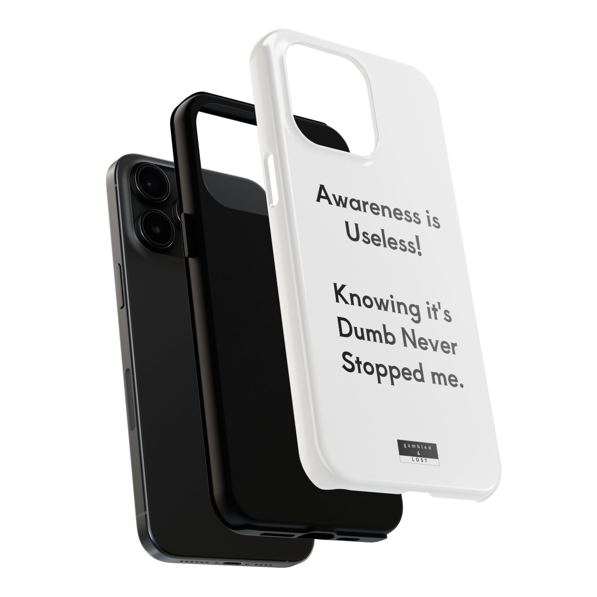 Awareness is Useless Phone Case