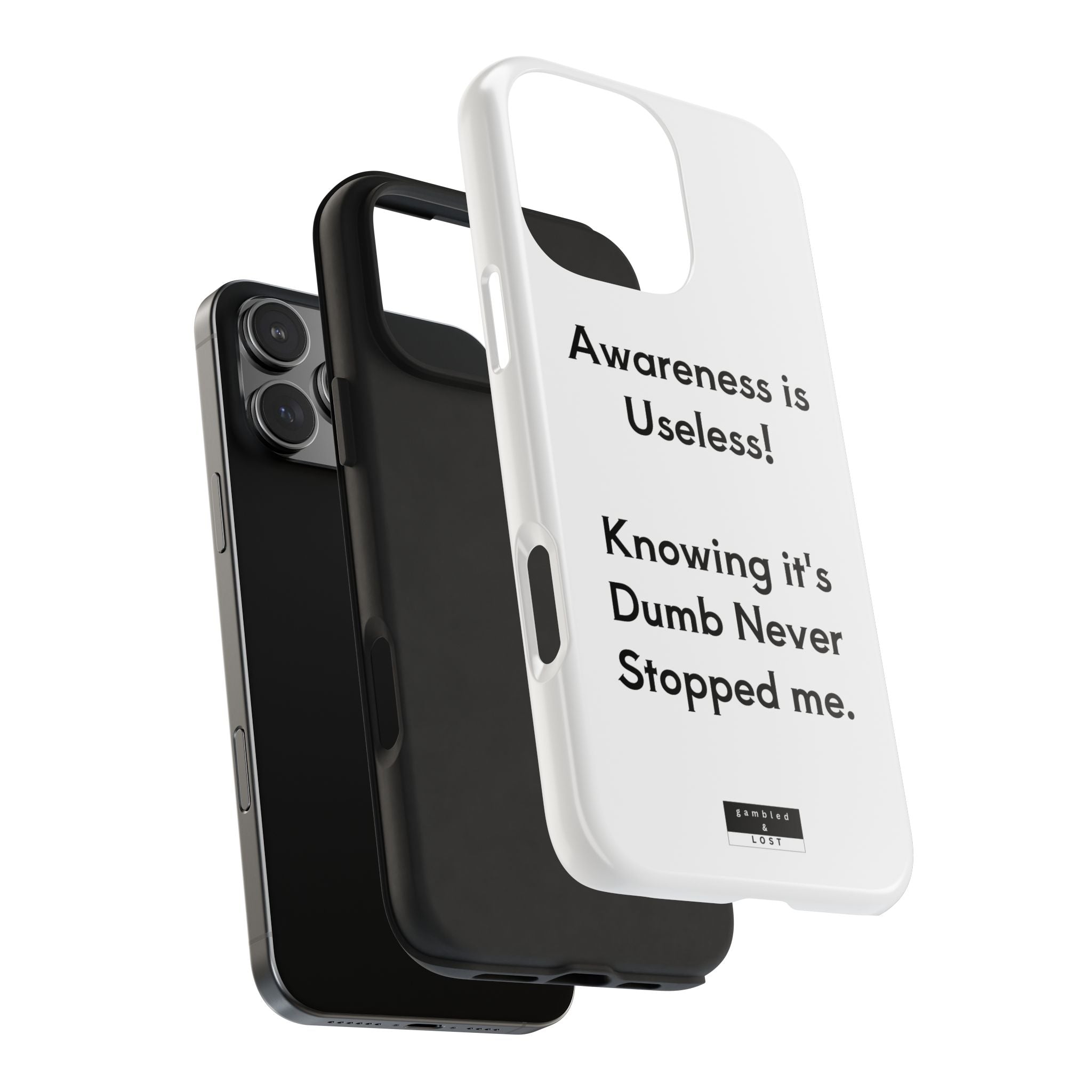 Awareness is Useless Phone Case
